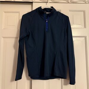 adidas Men's Dark Blue Zip-Up Sweater